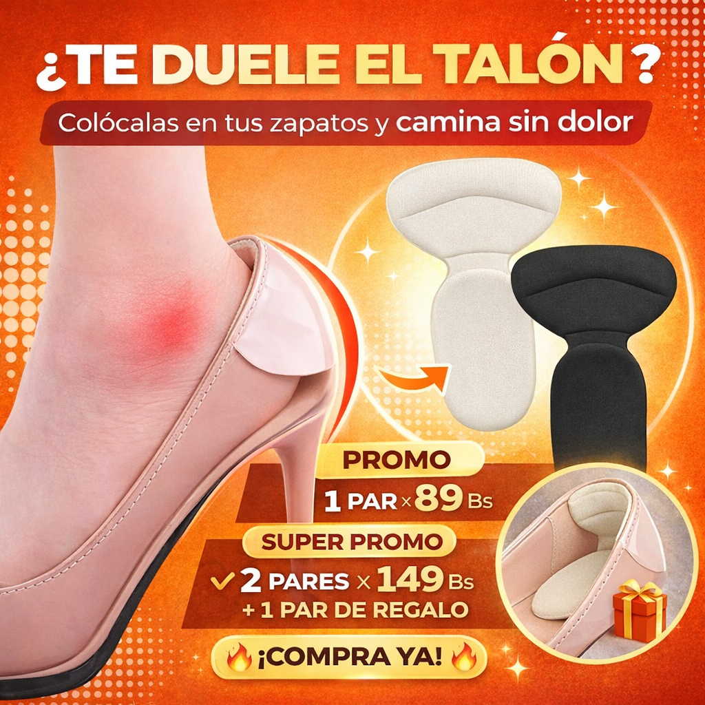 Almohadillas Taloneras de Silicona – Alivio y Comodidad Diaria