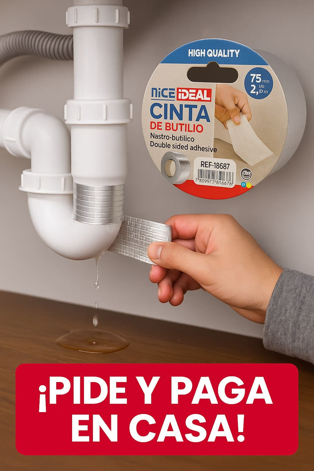 ¡Descubre La Cinta Impermeable Que Detiene el Agua al Instante!