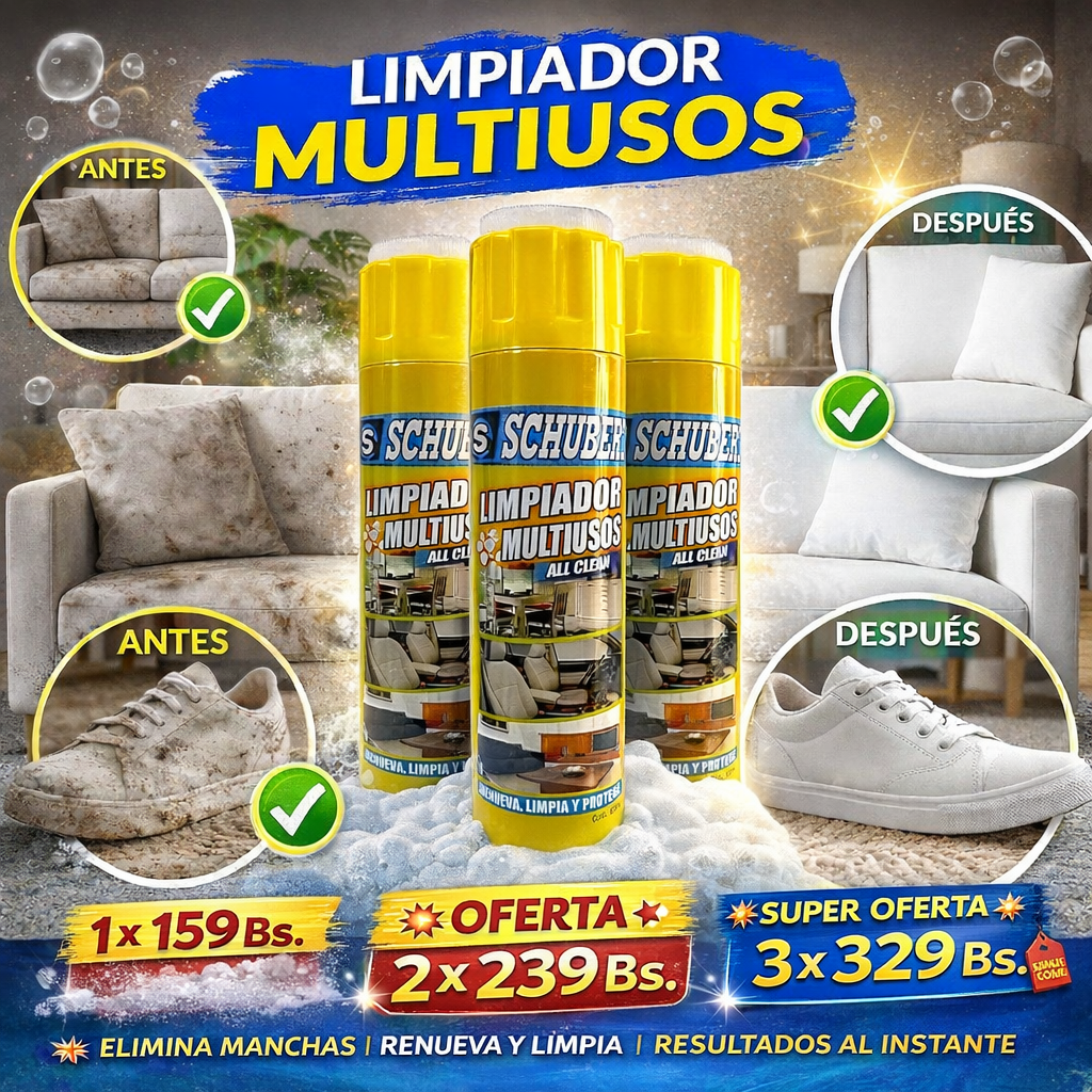 Limpiador de Espuma Multiusos Schuber🧼