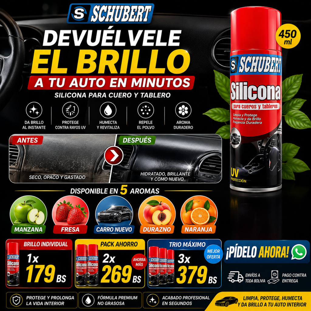 Silicona para Cuero y Tablero Schubert 450ml