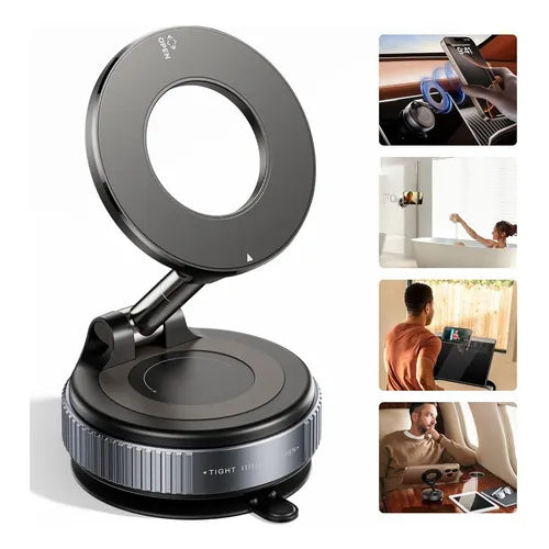 Soporte Magnético para Celular K009 – Holder Imantado Plegable con Succión al Vacío