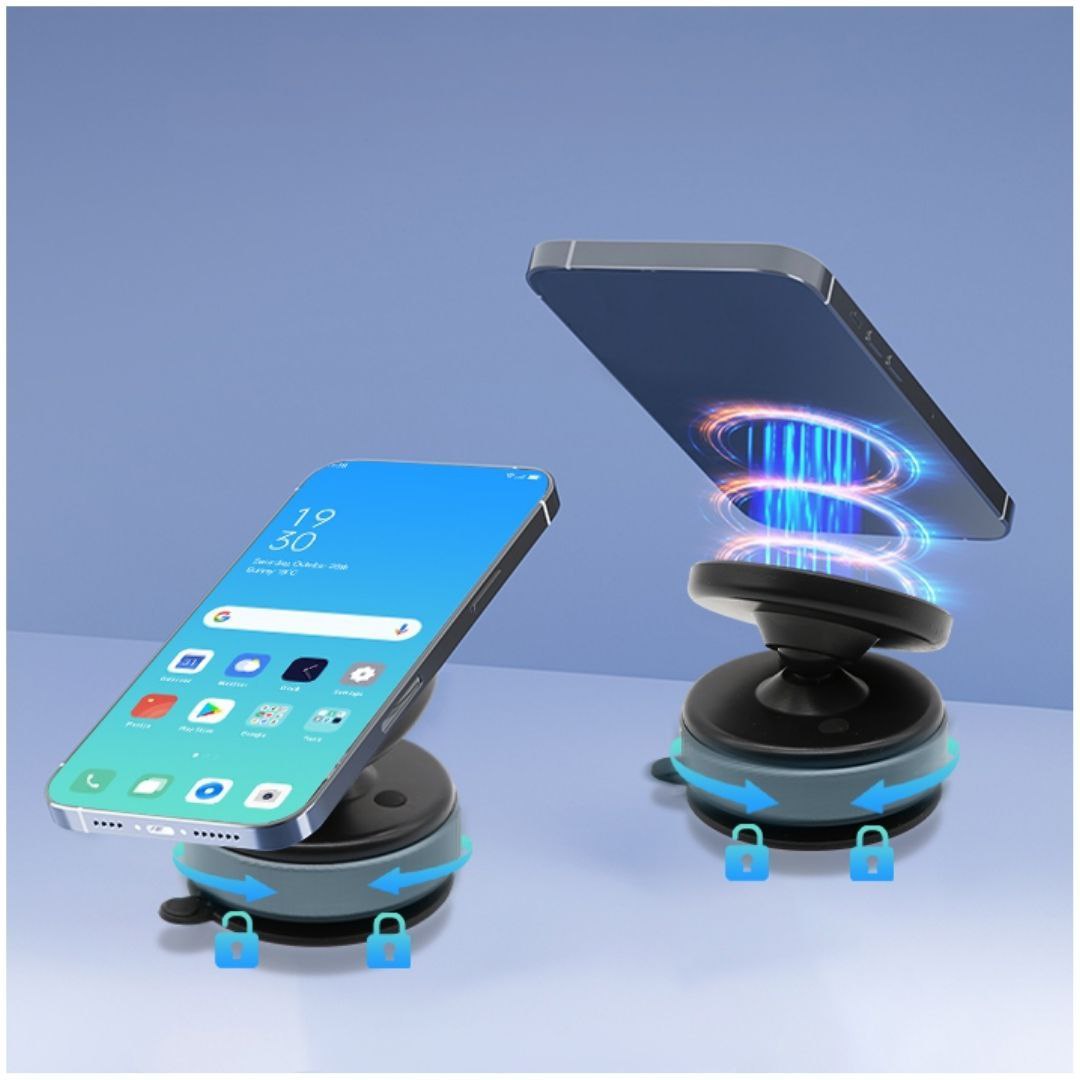 Soporte Magnético para Celular K009 – Holder Imantado Plegable con Succión al Vacío