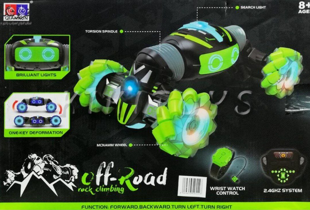 Coche Acrobático 4x4-Control por Gestos + Control Remoto