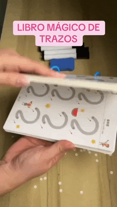 Cuaderno Educativo Infantil Reutilizable (64 Piezas)